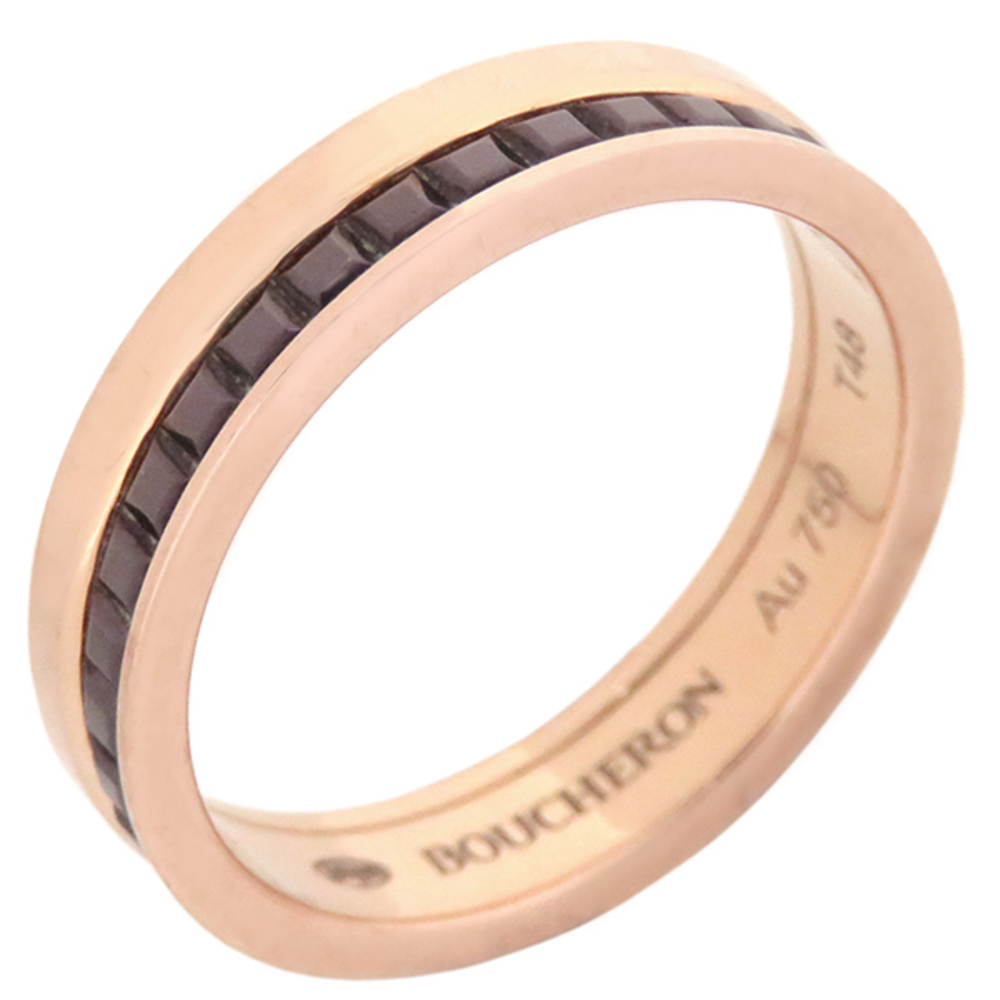Boucheron PVD Quarter Classic Ring Pink Gold Brown